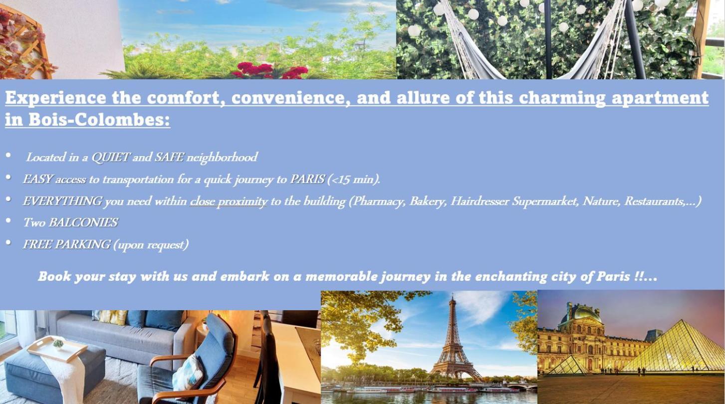 Modern And Confortable Apartment Close To Paris Bois-Colombes Luaran gambar